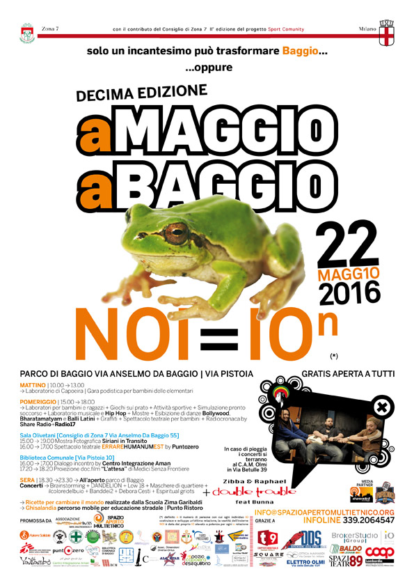 22 Maggio 2016 A Maggio A Baggio la decima edizione!