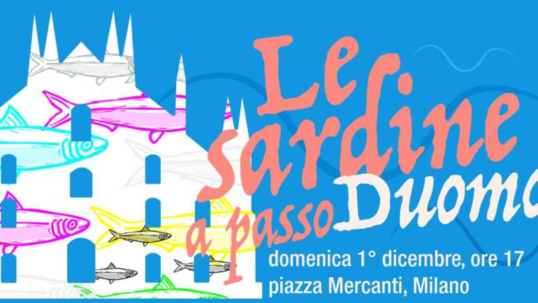 1 dicembre 2019 Le sardine a passo Duomo – Milano