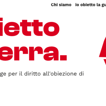 Fabbrica Utopie sostiene “Io obietto la guerra”
